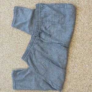 Old Navy  Linen Blend Cropped Cuffed Leg  Pants XLARGE